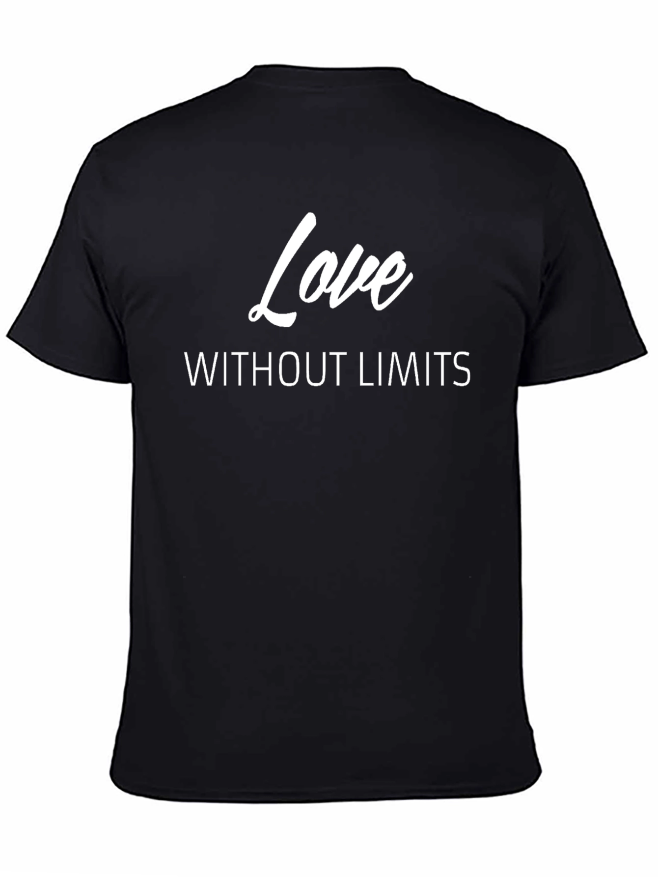 Love Without Limits Graphic Tee - Stylish Black T-Shirt