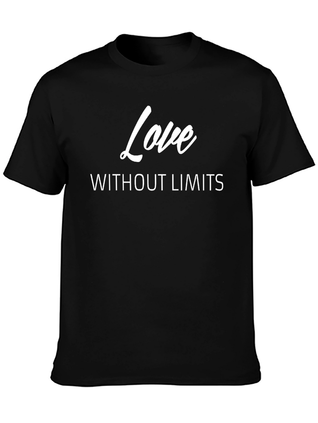 Love Without Limits Graphic Tee - Stylish Black T-Shirt