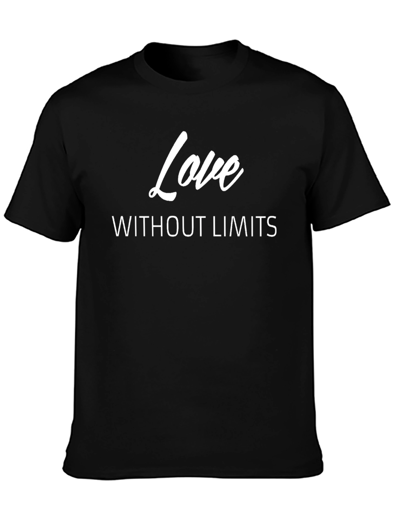 Love Without Limits Graphic Tee - Stylish Black T-Shirt