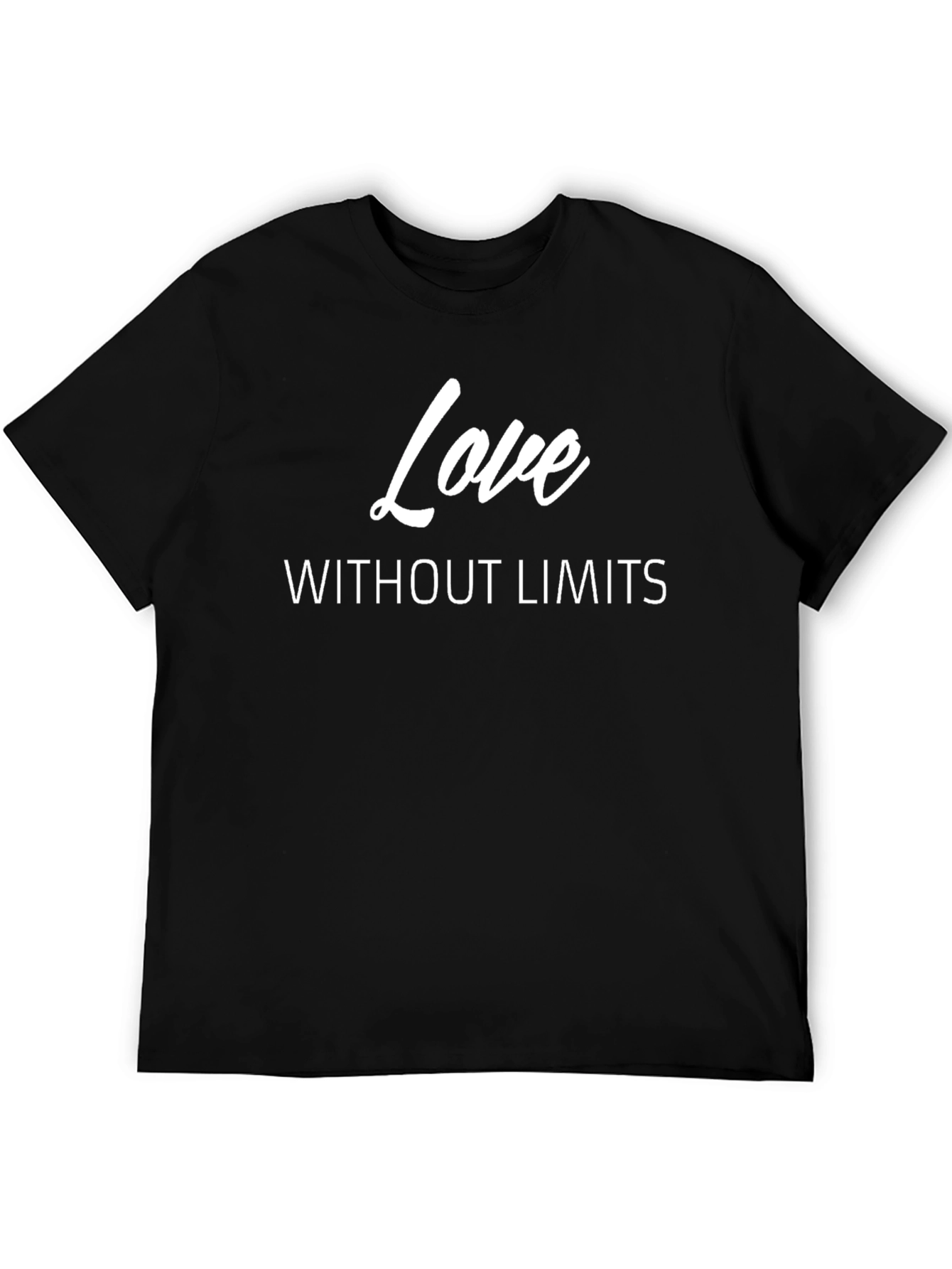 Love Without Limits Graphic Tee - Stylish Black T-Shirt