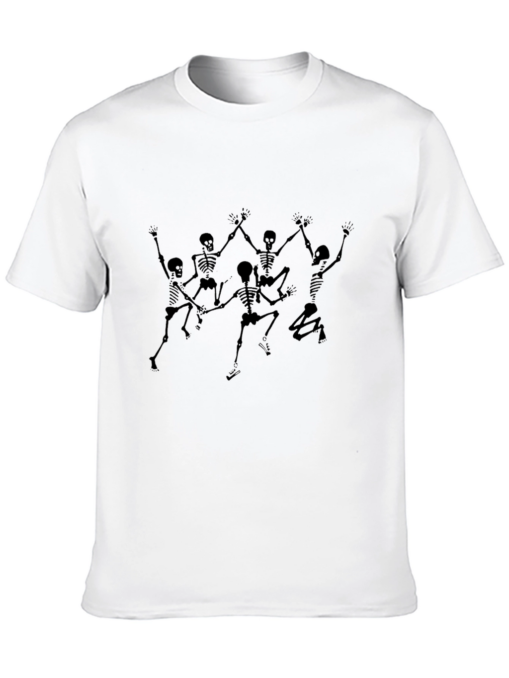 Skeleton Dance Black T-Shirt - Gothic Style