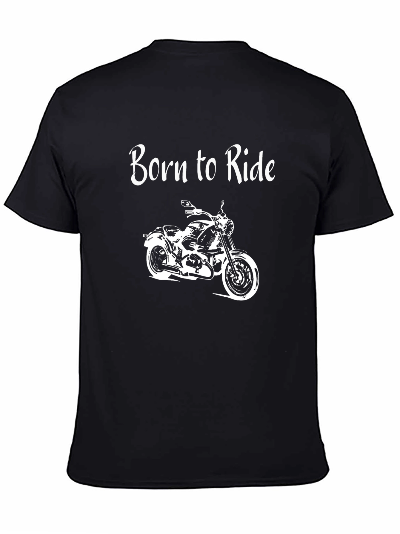 Born to Ride Motorcycle Graphic T-Shirt