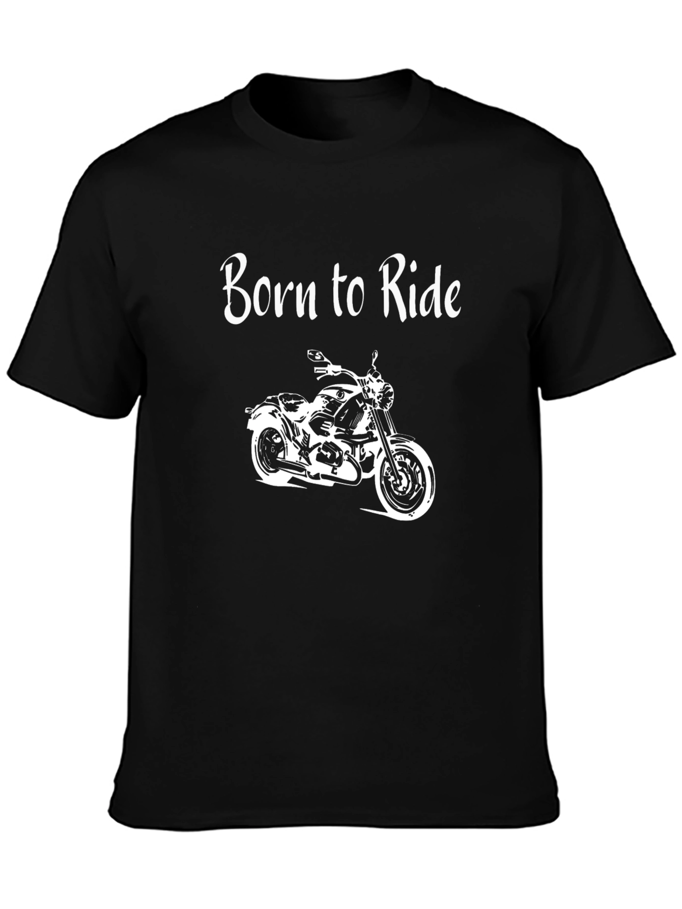 Born to Ride Motorcycle Graphic T-Shirt