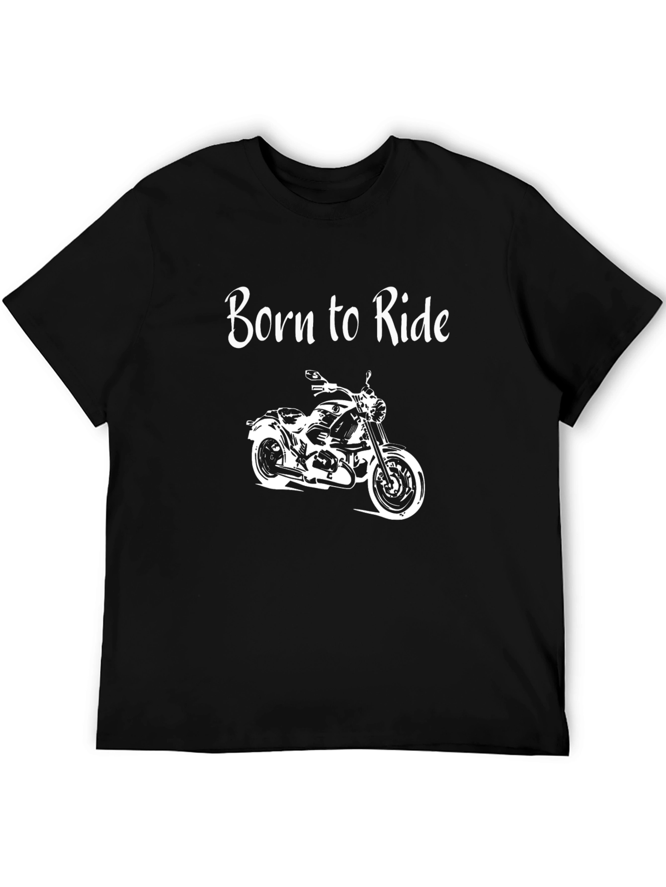 Born to Ride Motorcycle Graphic T-Shirt