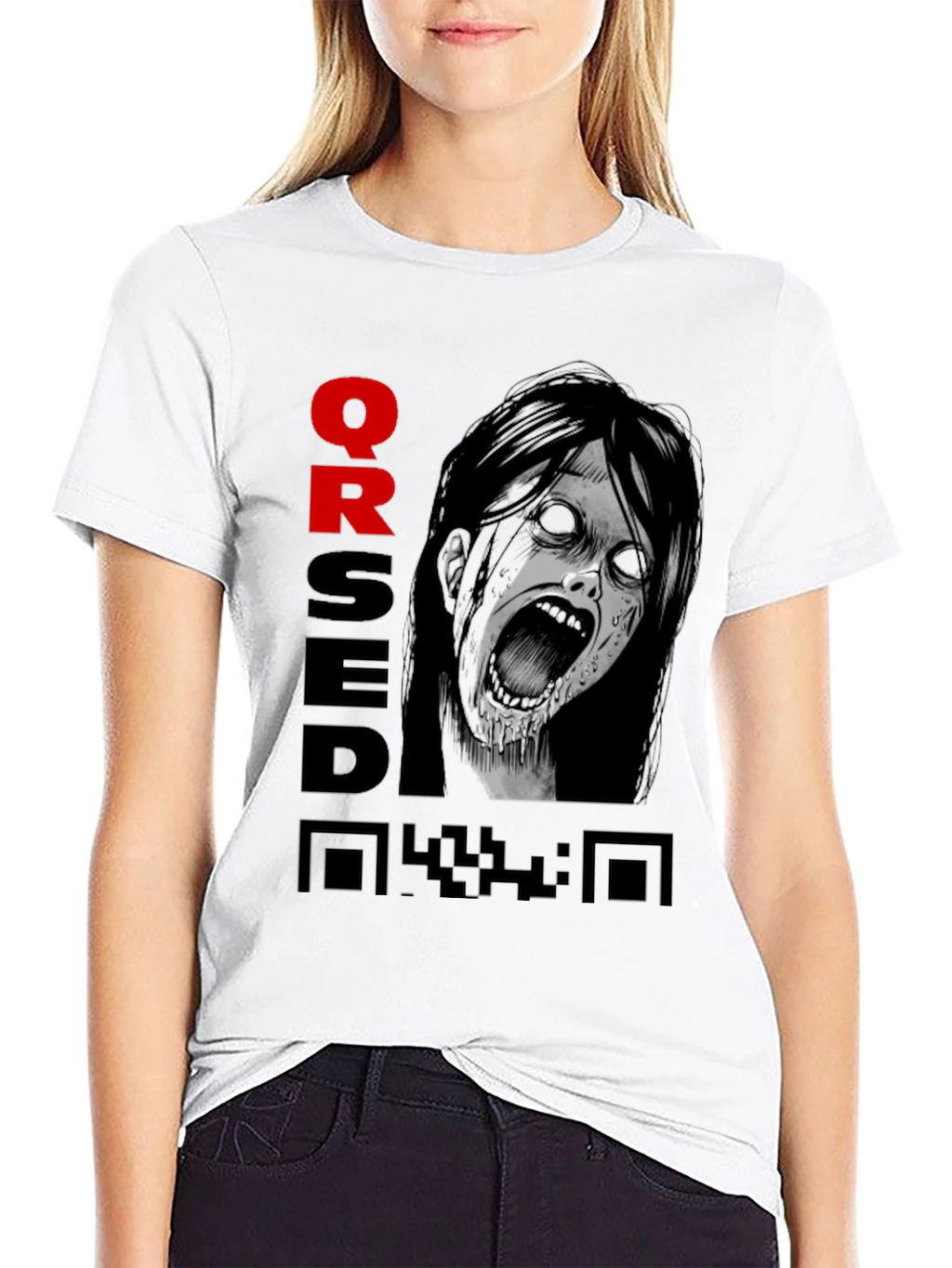 Cursed QR Code Graphic Tee