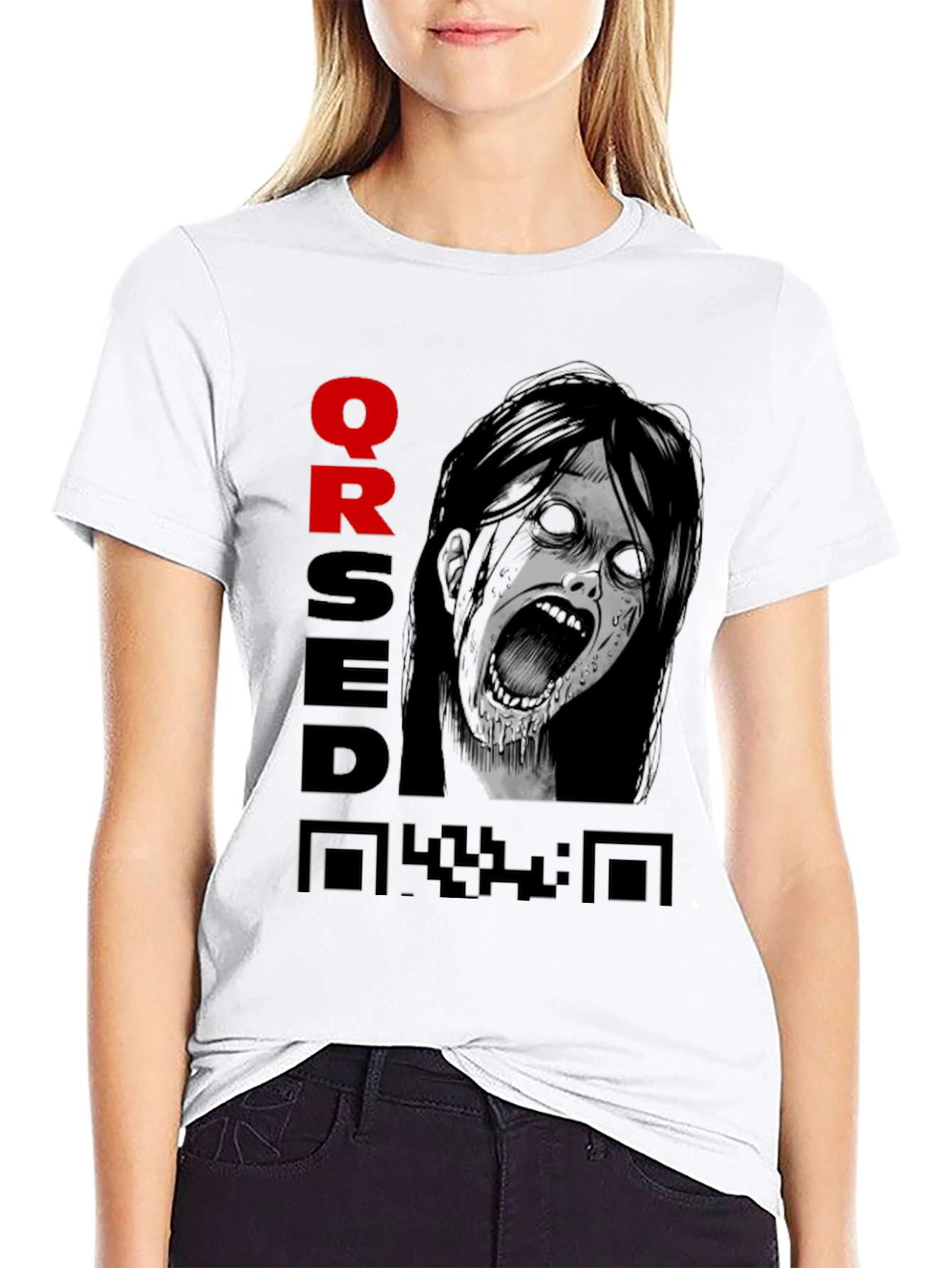 Cursed QR Code Graphic Tee