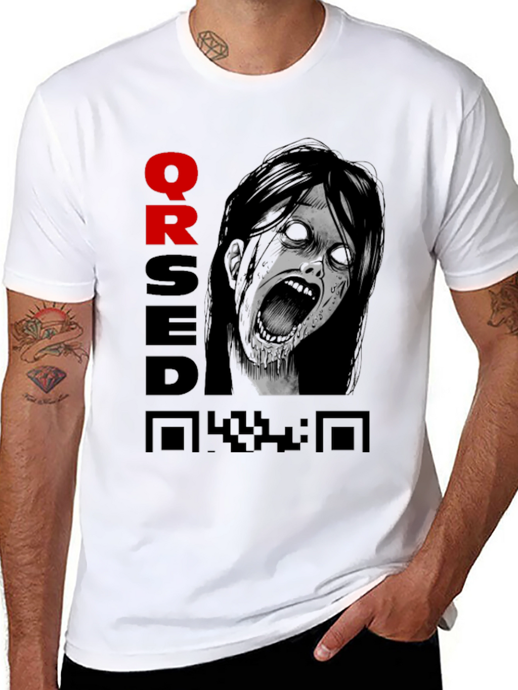 Cursed QR Code Graphic Tee