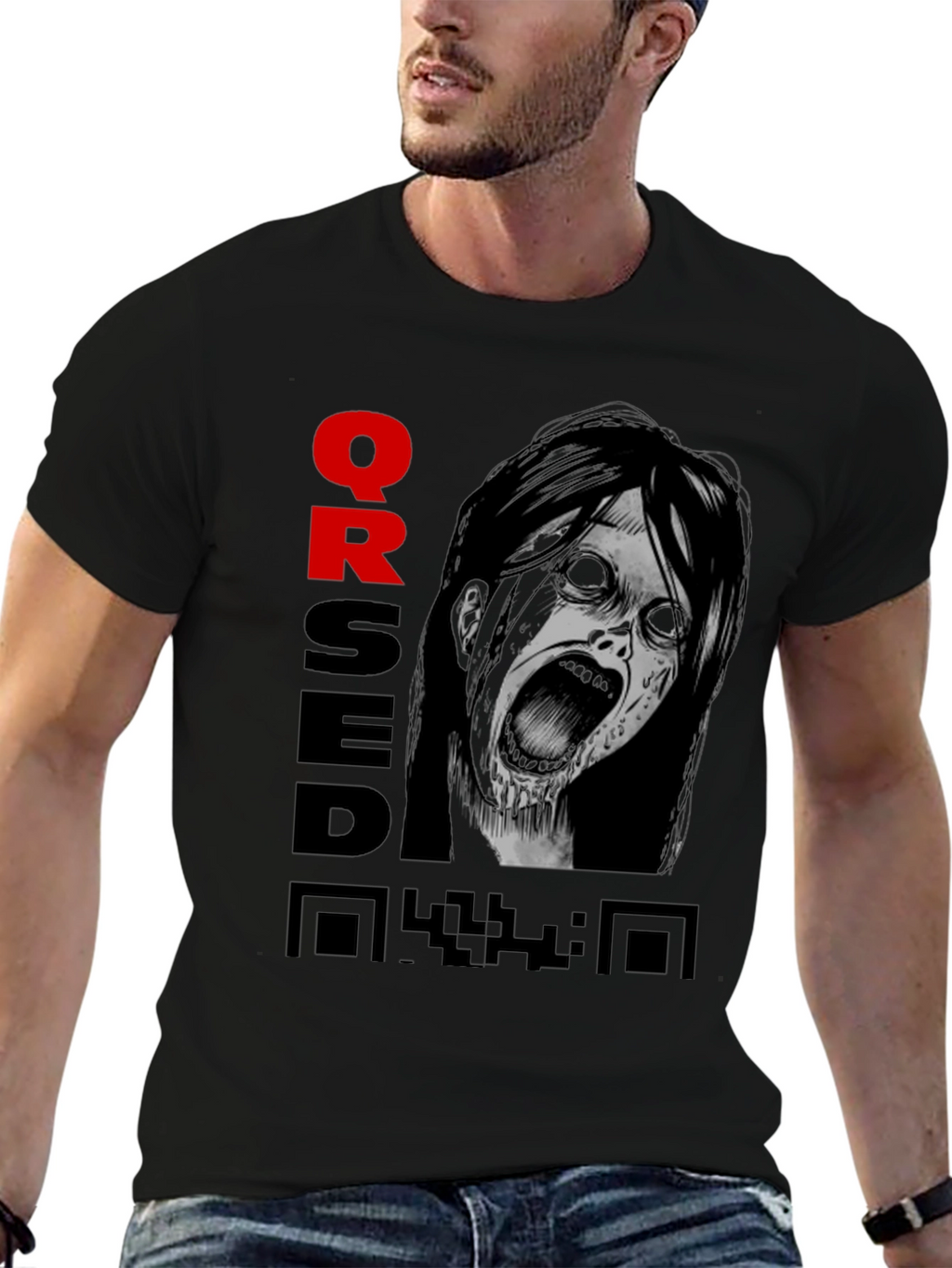 Cursed QR Code Graphic Tee
