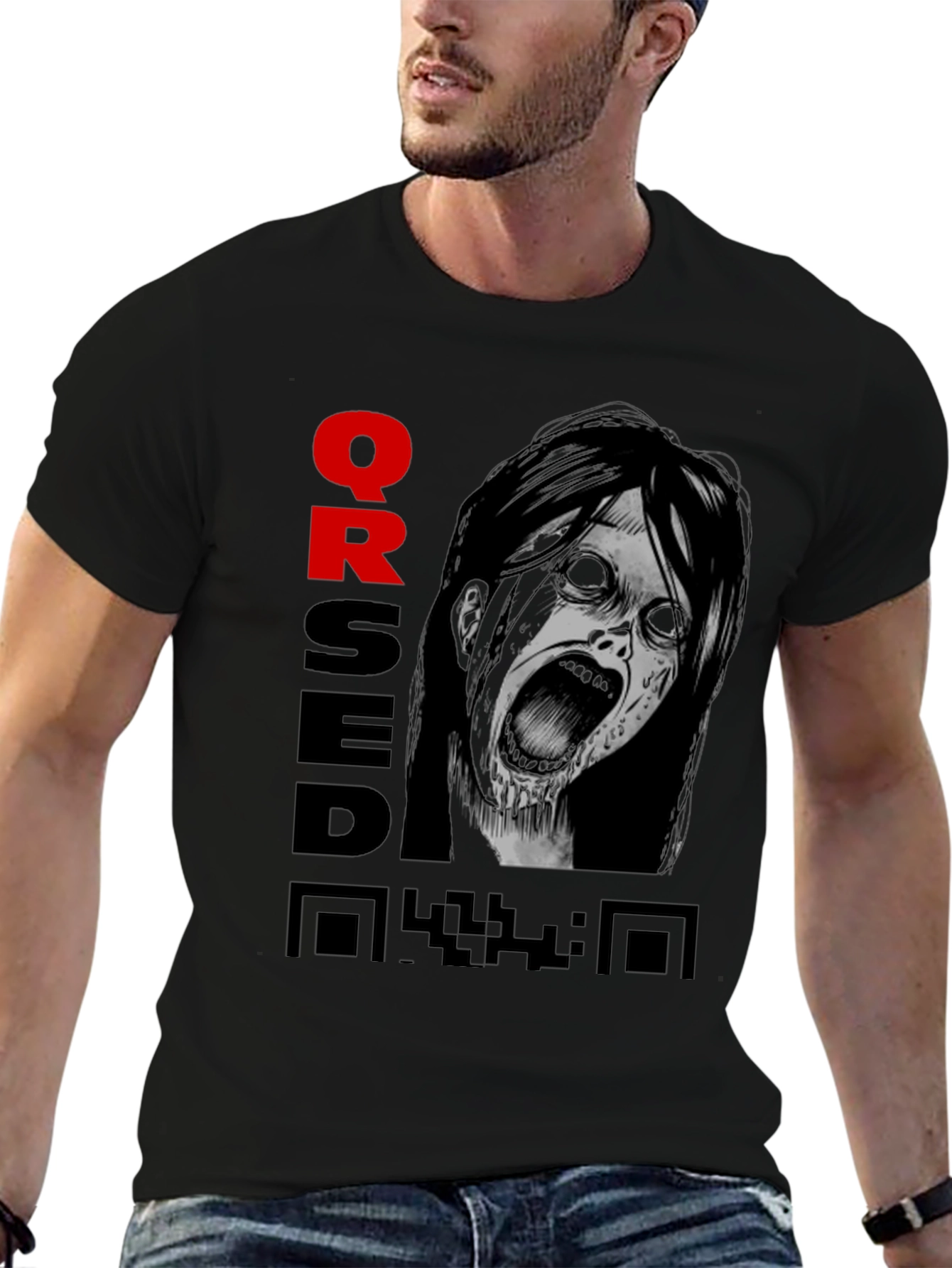 Cursed QR Code Graphic Tee