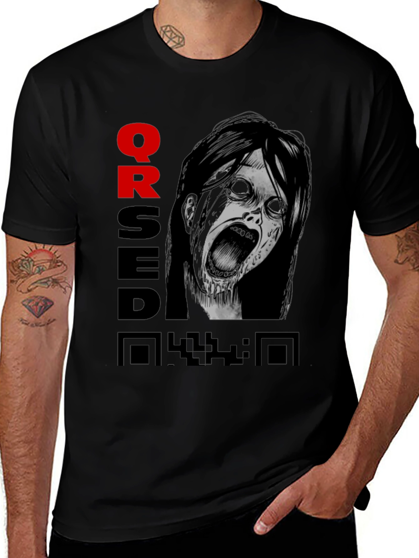 Cursed QR Code Graphic Tee