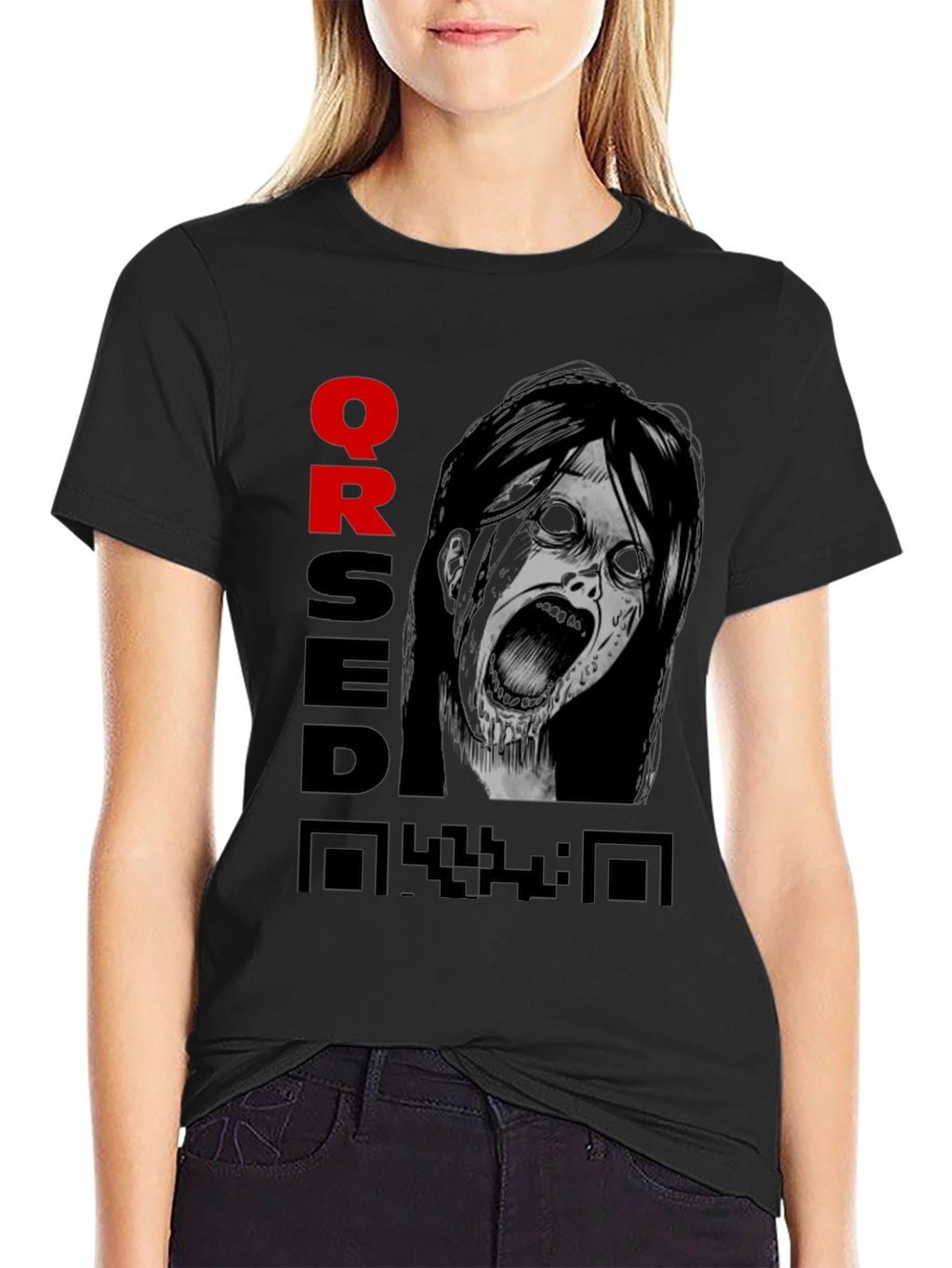 Cursed QR Code Graphic Tee