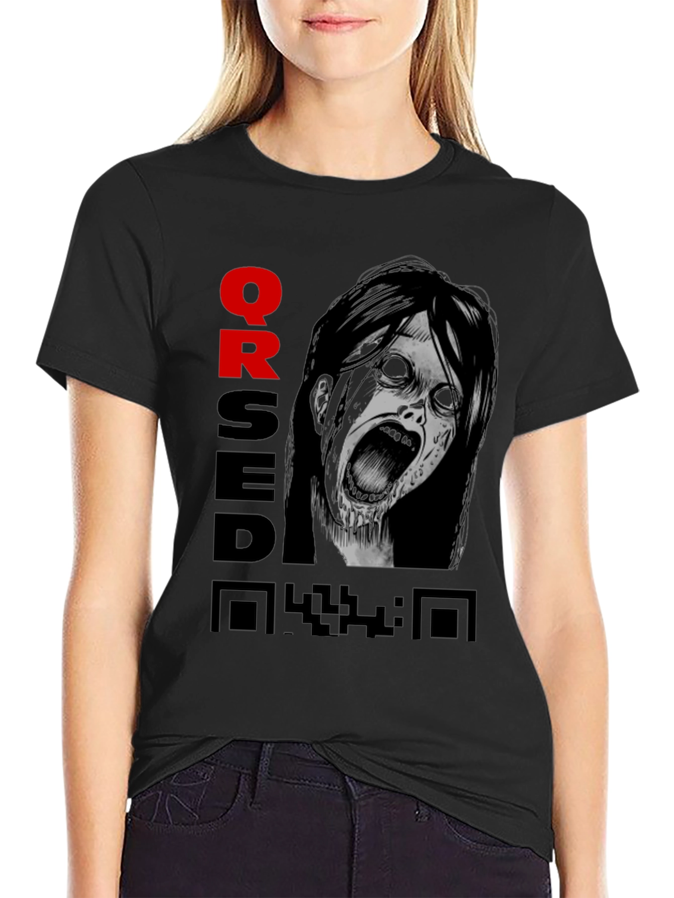 Cursed QR Code Graphic Tee