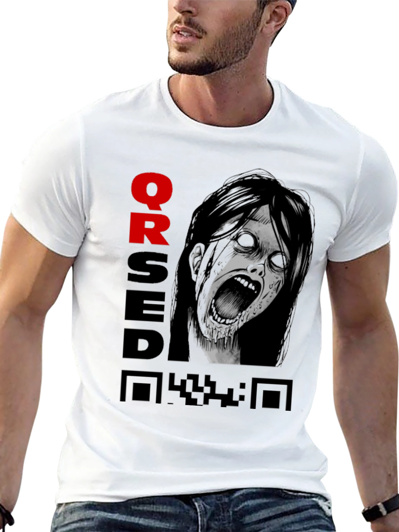 Cursed QR Code Graphic Tee