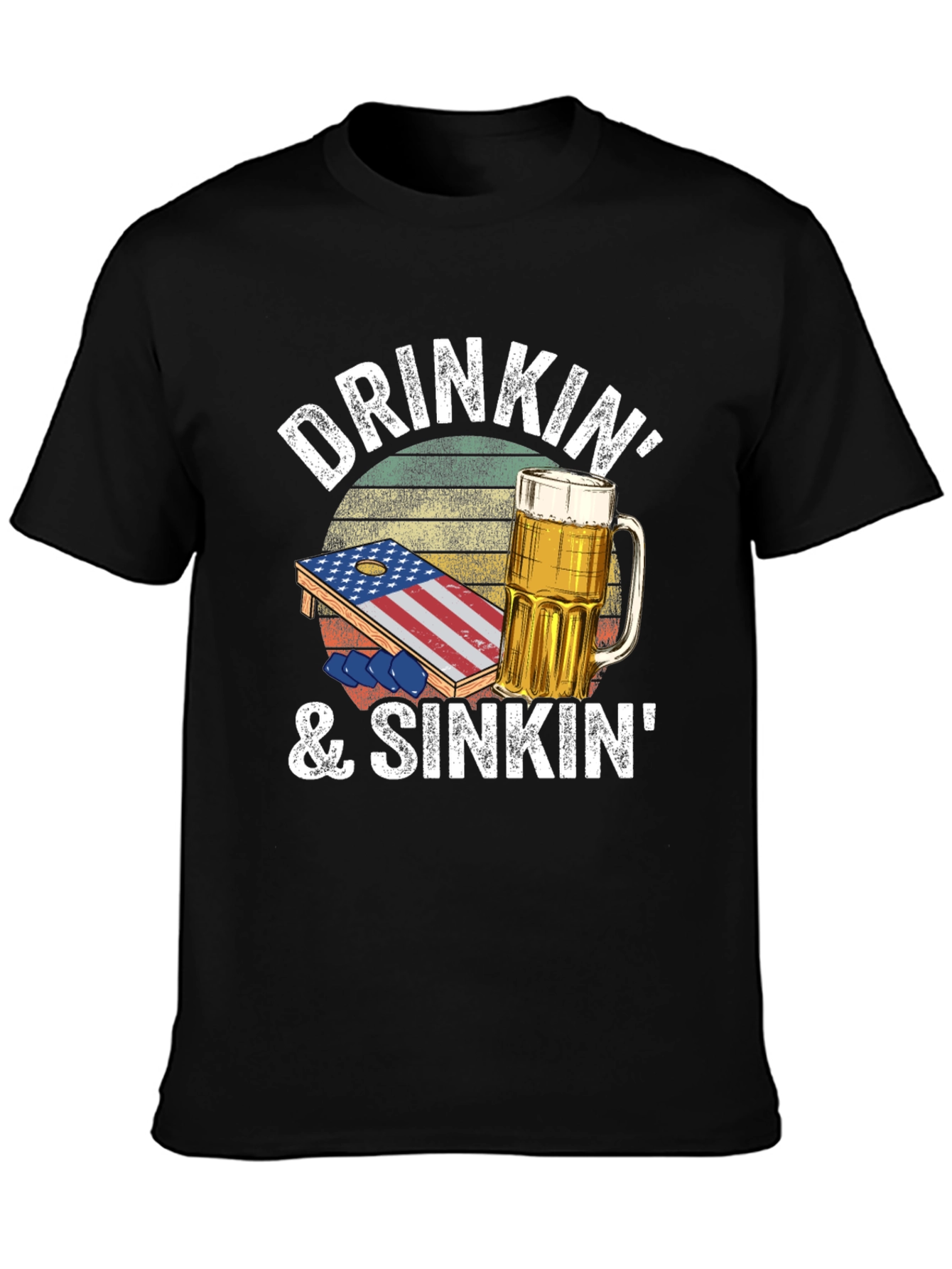 Drinkin & Sinkin Cornhole T-Shirt