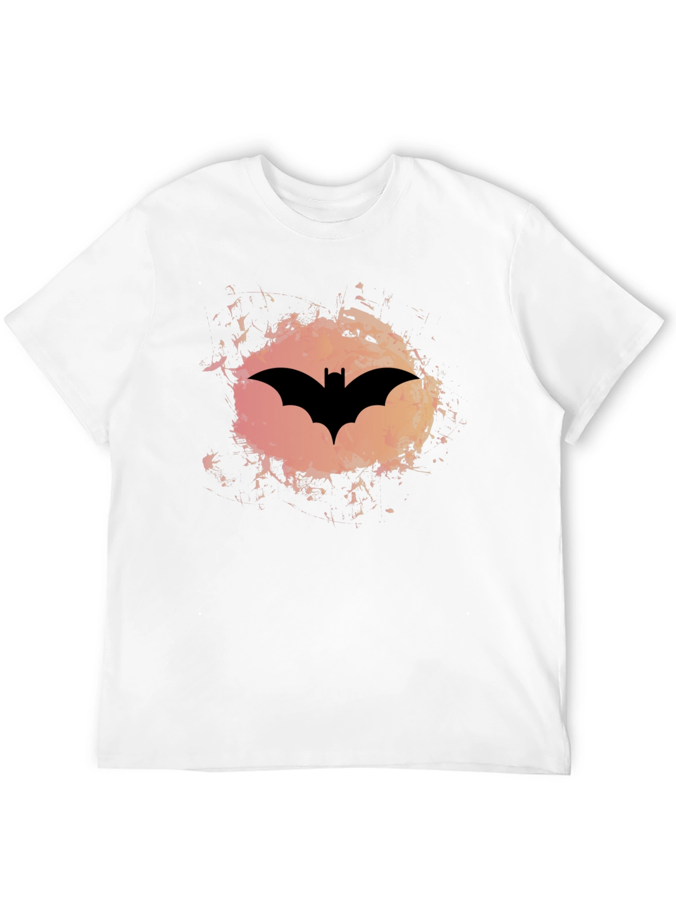 Batman Logo Graphic Print Mens Black T-Shirt