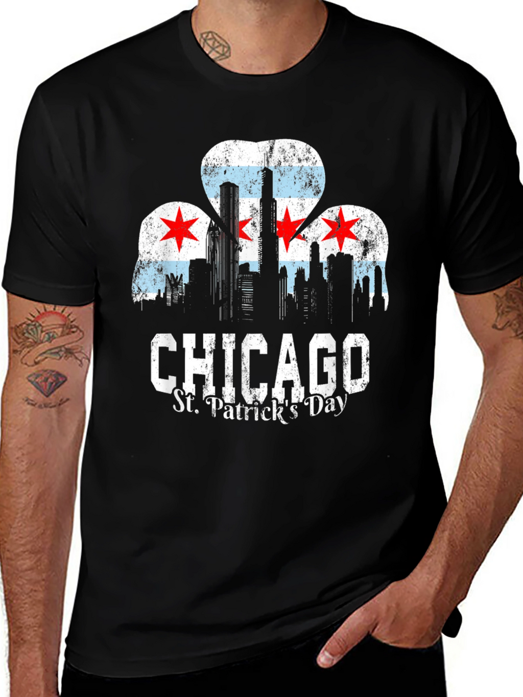 Chicago St. Patricks Day Shamrock T-Shirt