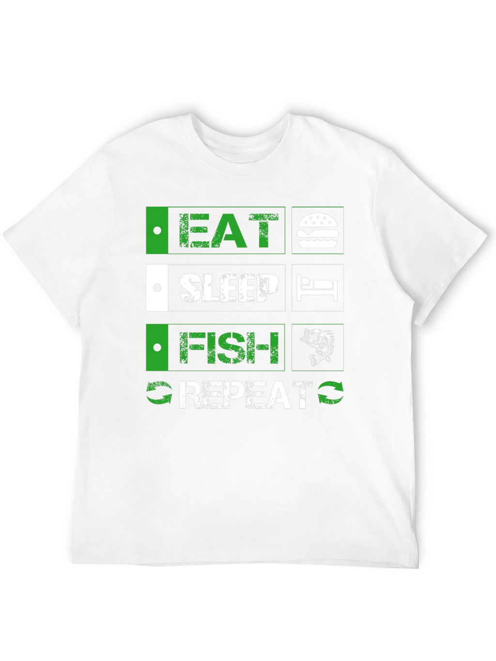 Eat Sleep Fish Repeat Graphic Tee