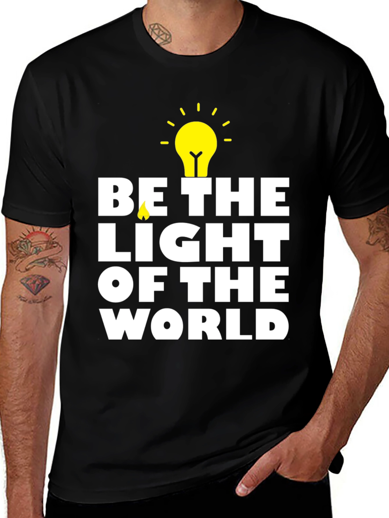 Be The Light T-Shirt - Inspirational Graphic Tee