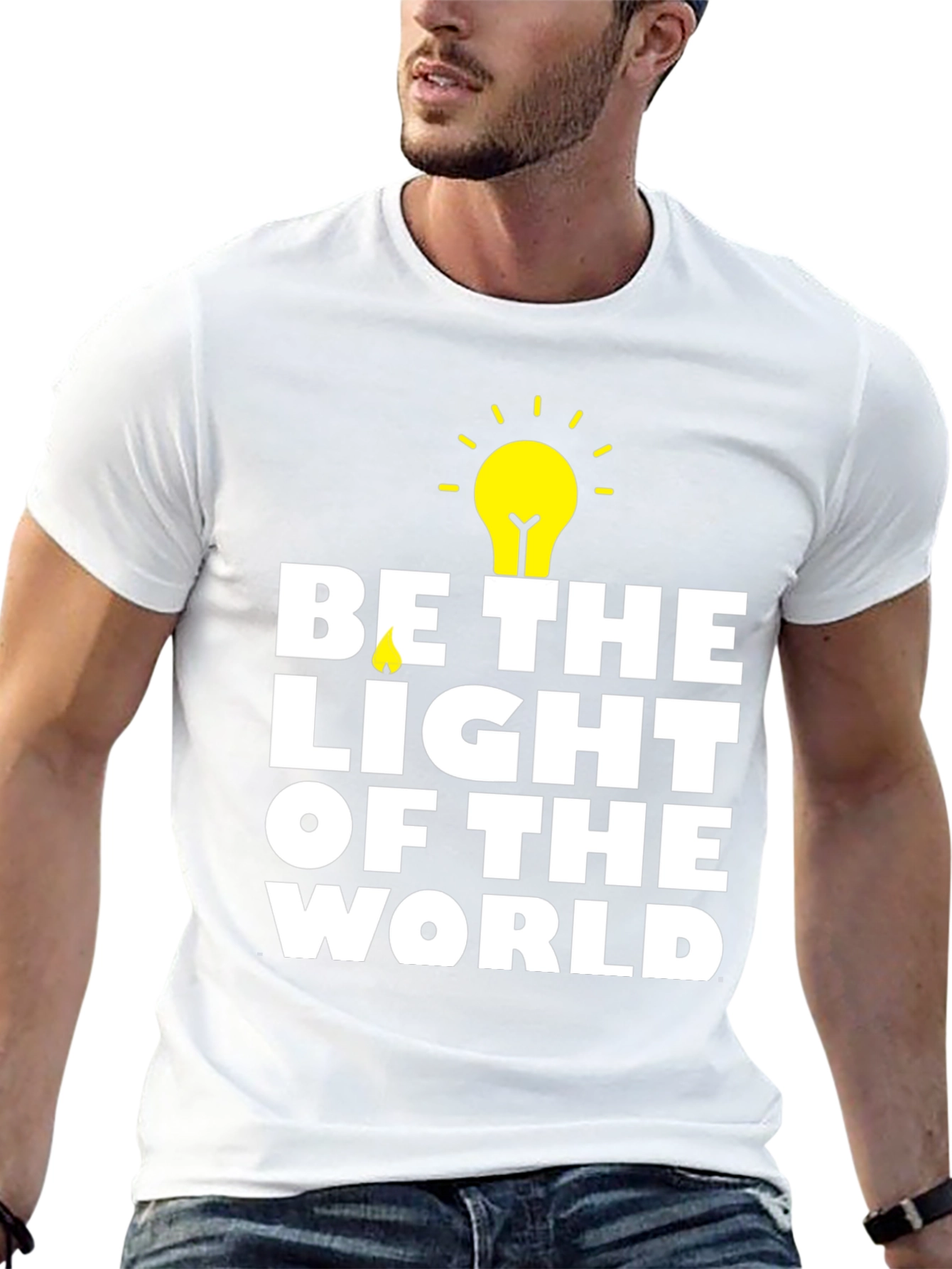 Be The Light T-Shirt - Inspirational Graphic Tee