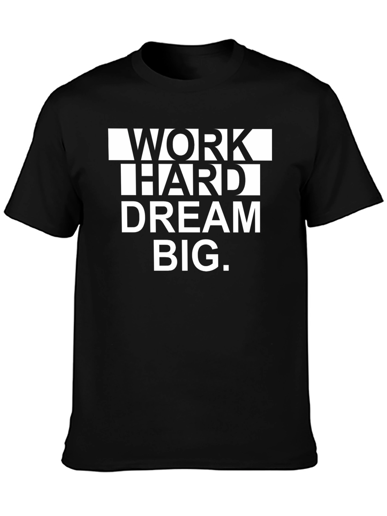 Work Hard Dream Big Graphic Tee - Motivational T-Shirt