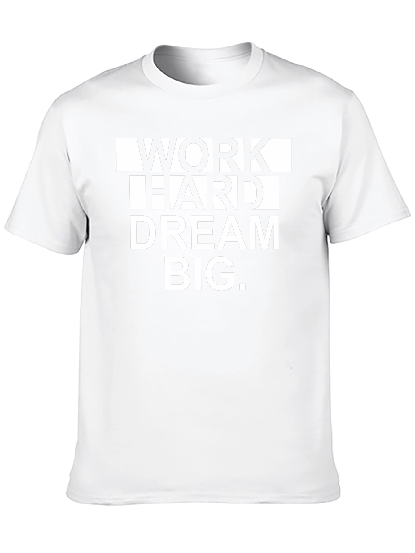 Work Hard Dream Big Graphic Tee - Motivational T-Shirt