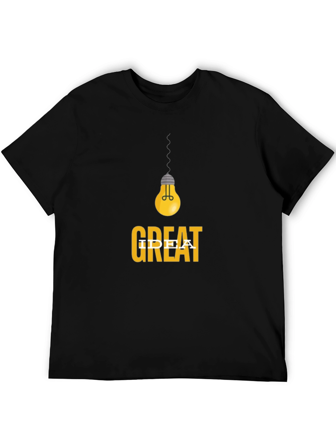 Great Idea T-Shirt - Mens Black Graphic Tee