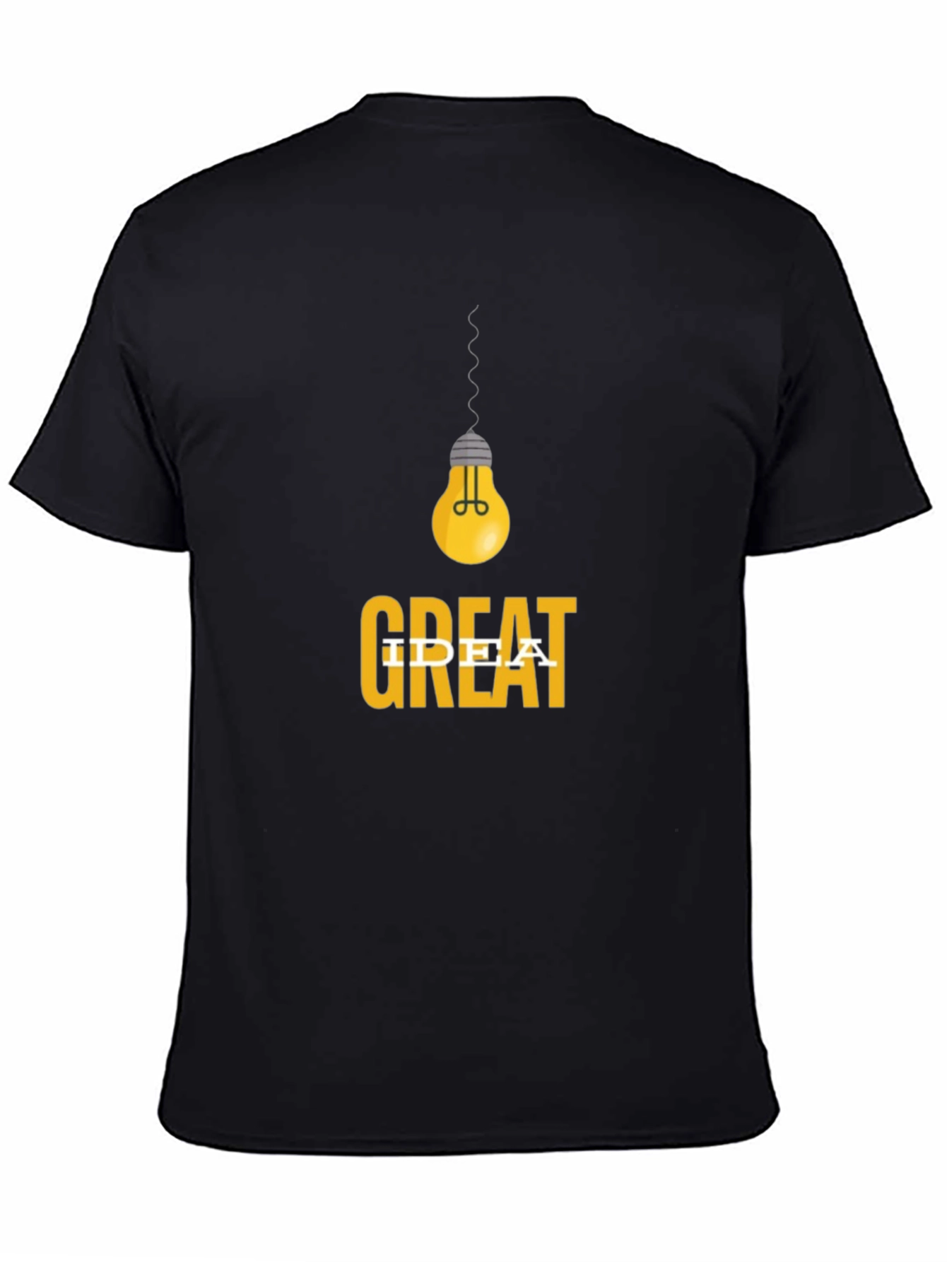 Great Idea T-Shirt - Mens Black Graphic Tee