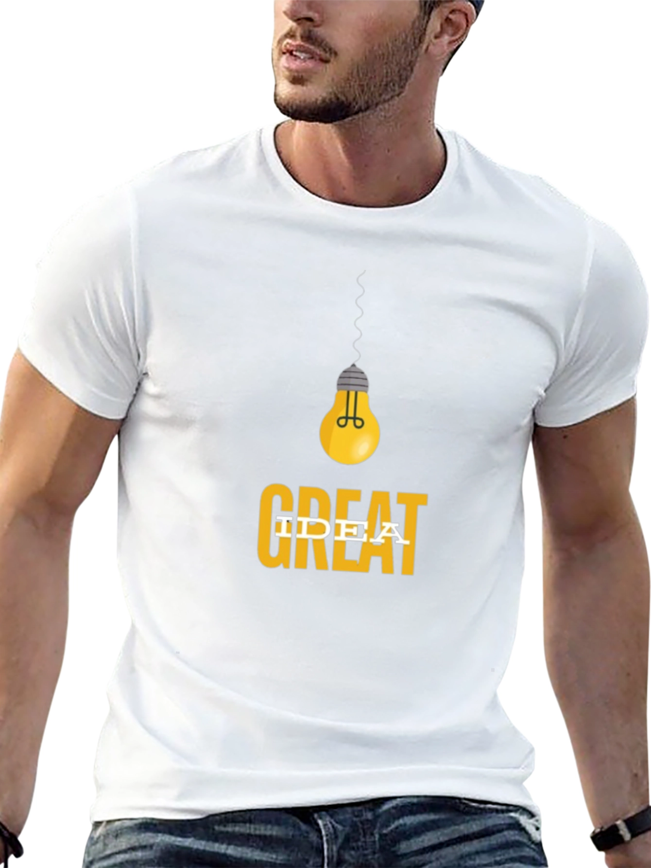 Great Idea T-Shirt - Mens Black Graphic Tee