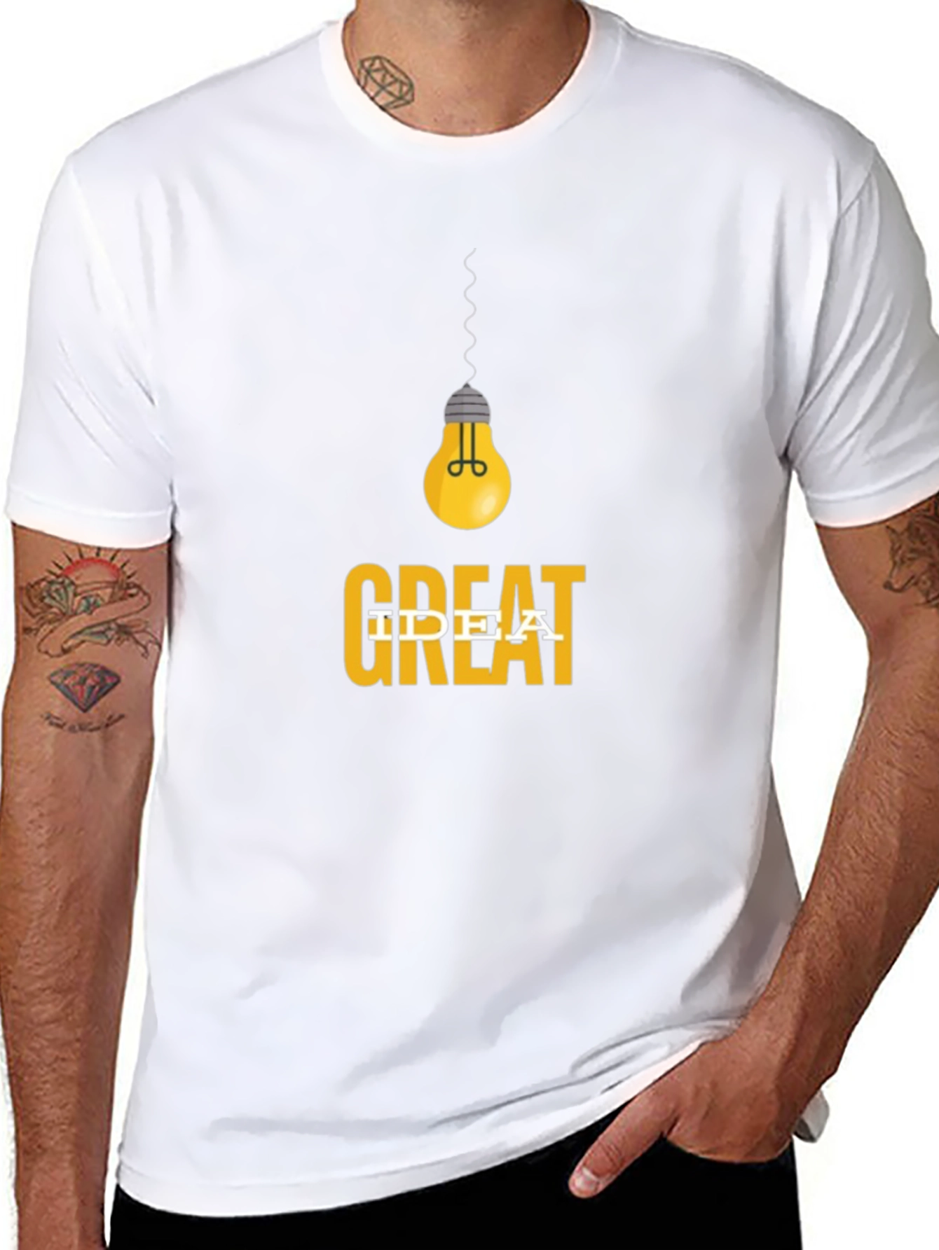 Great Idea T-Shirt - Mens Black Graphic Tee