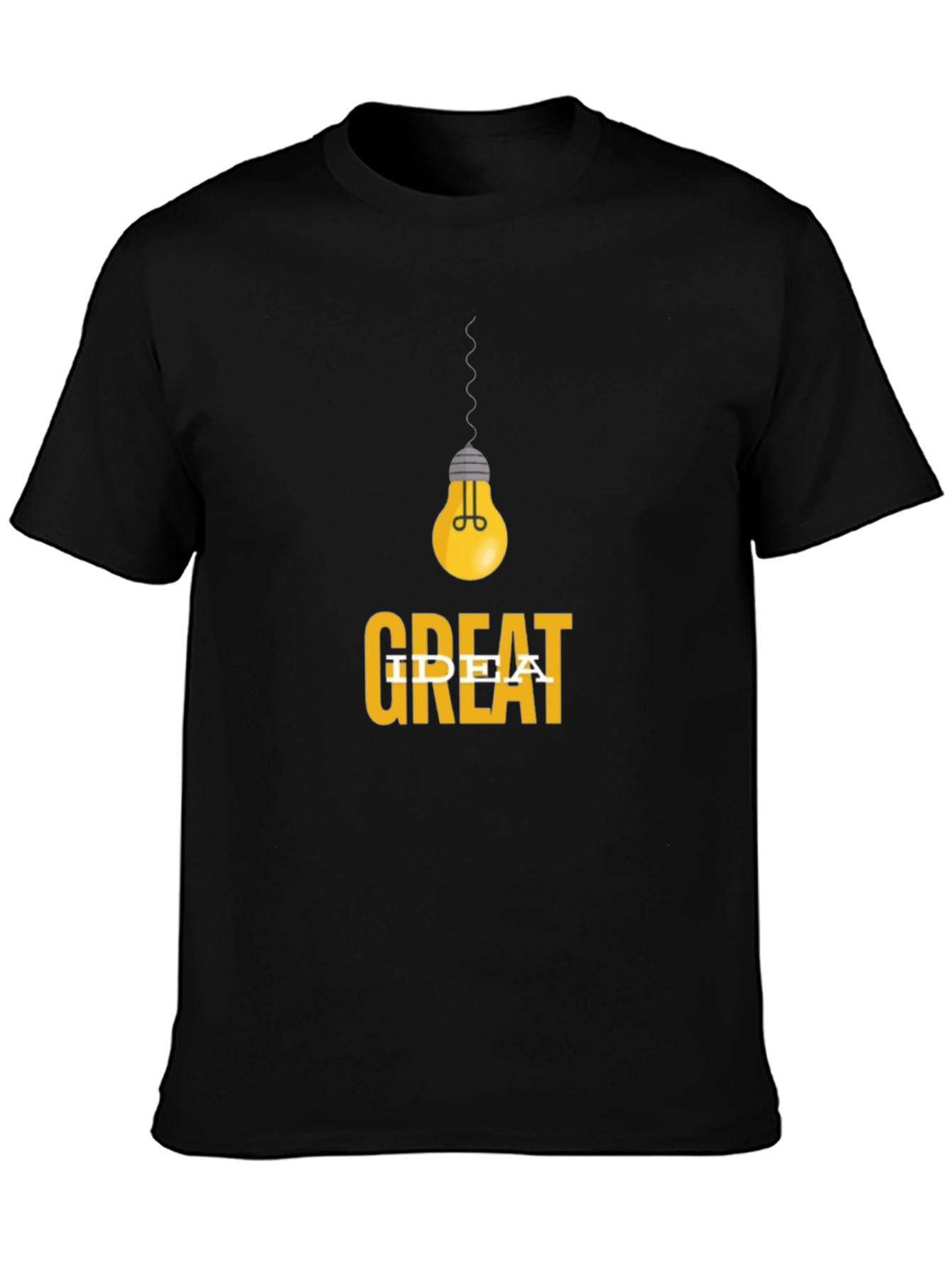 Great Idea T-Shirt - Mens Black Graphic Tee