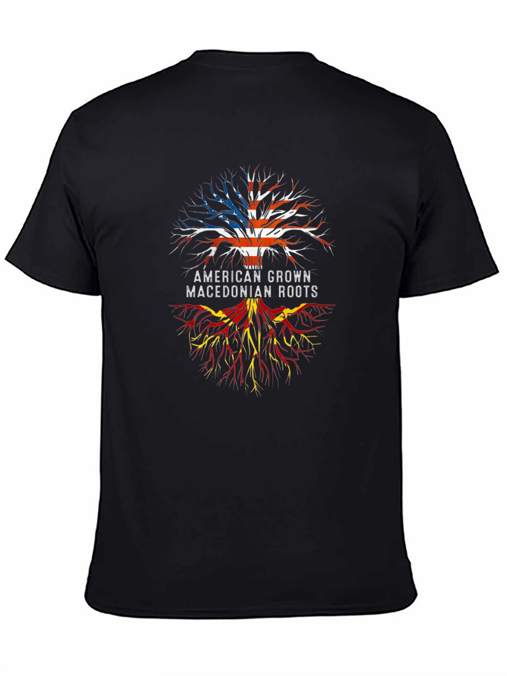 American Macedonian Roots Graphic T-Shirt