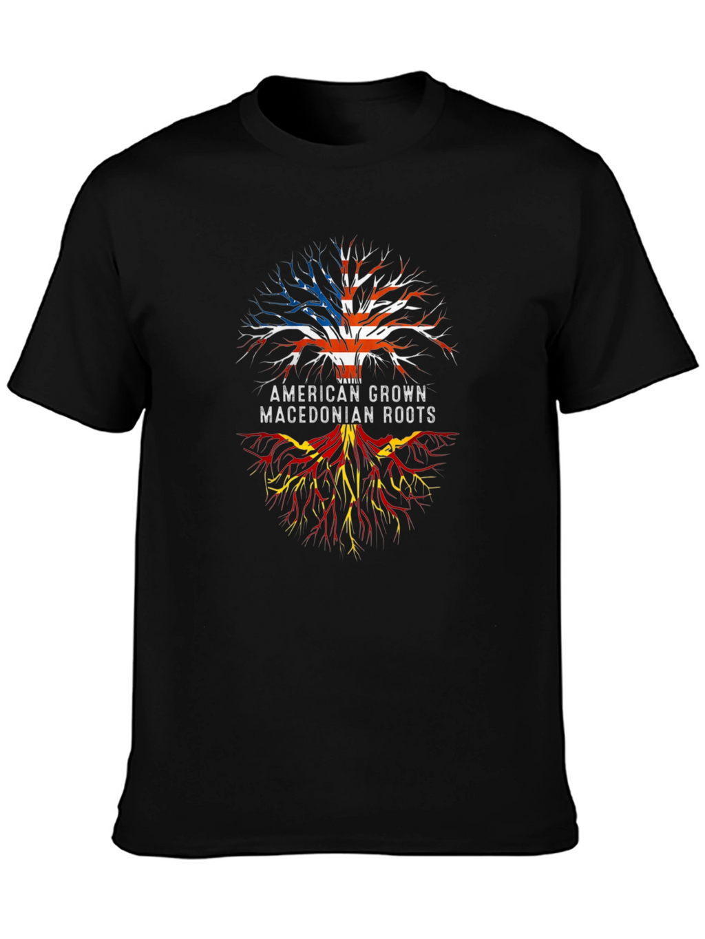 American Macedonian Roots Graphic T-Shirt