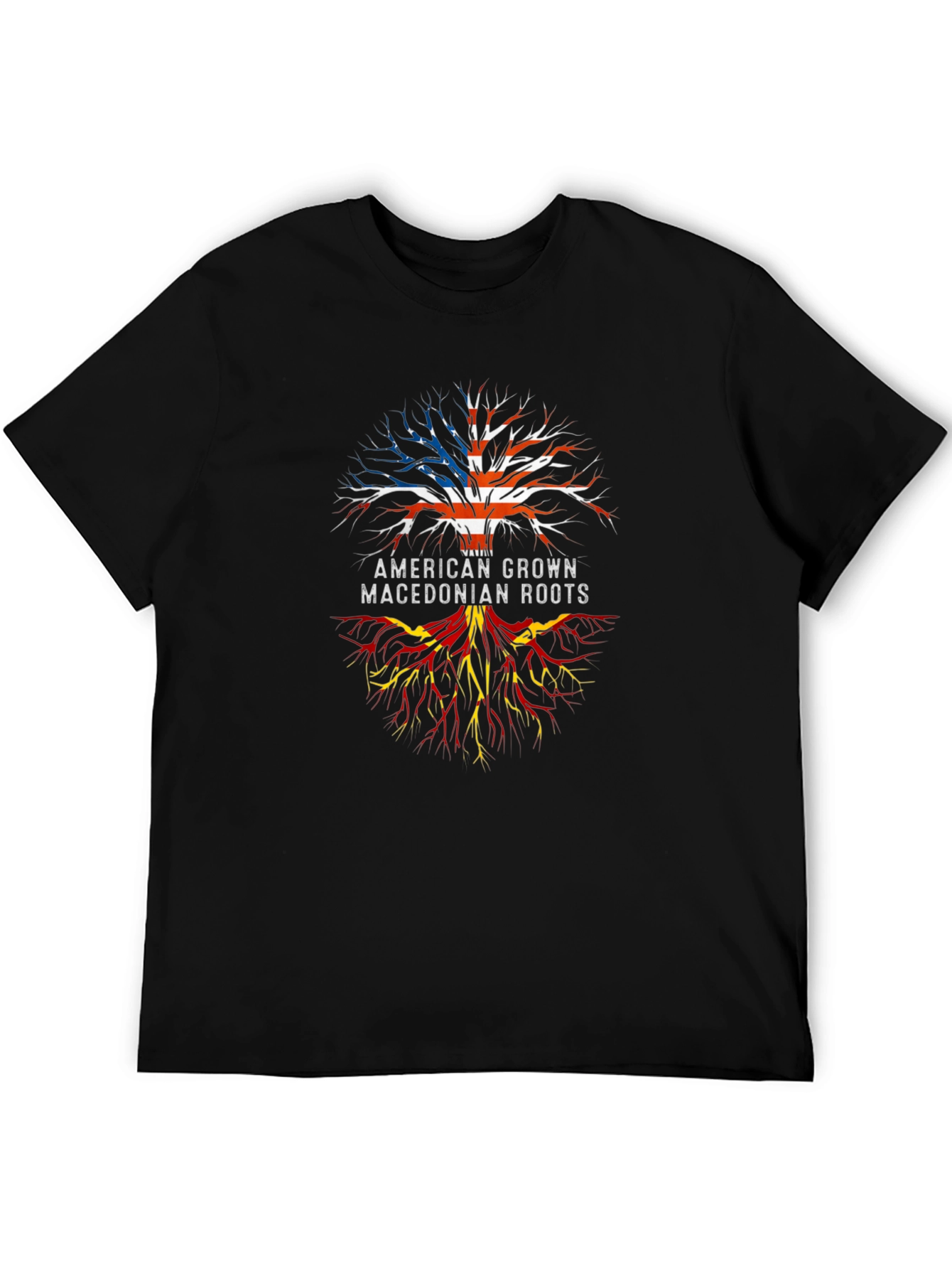 American Macedonian Roots Graphic T-Shirt