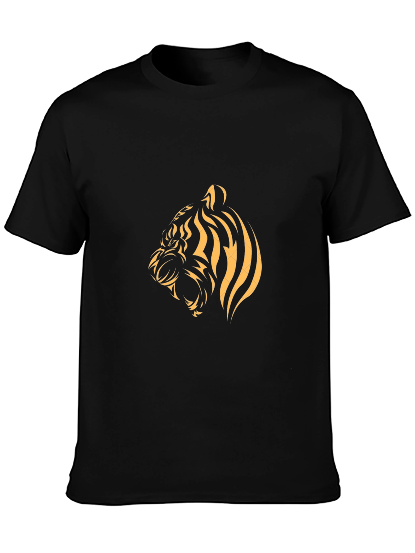 Black Tiger Graphic Tee - Bold Animal Print T-Shirt