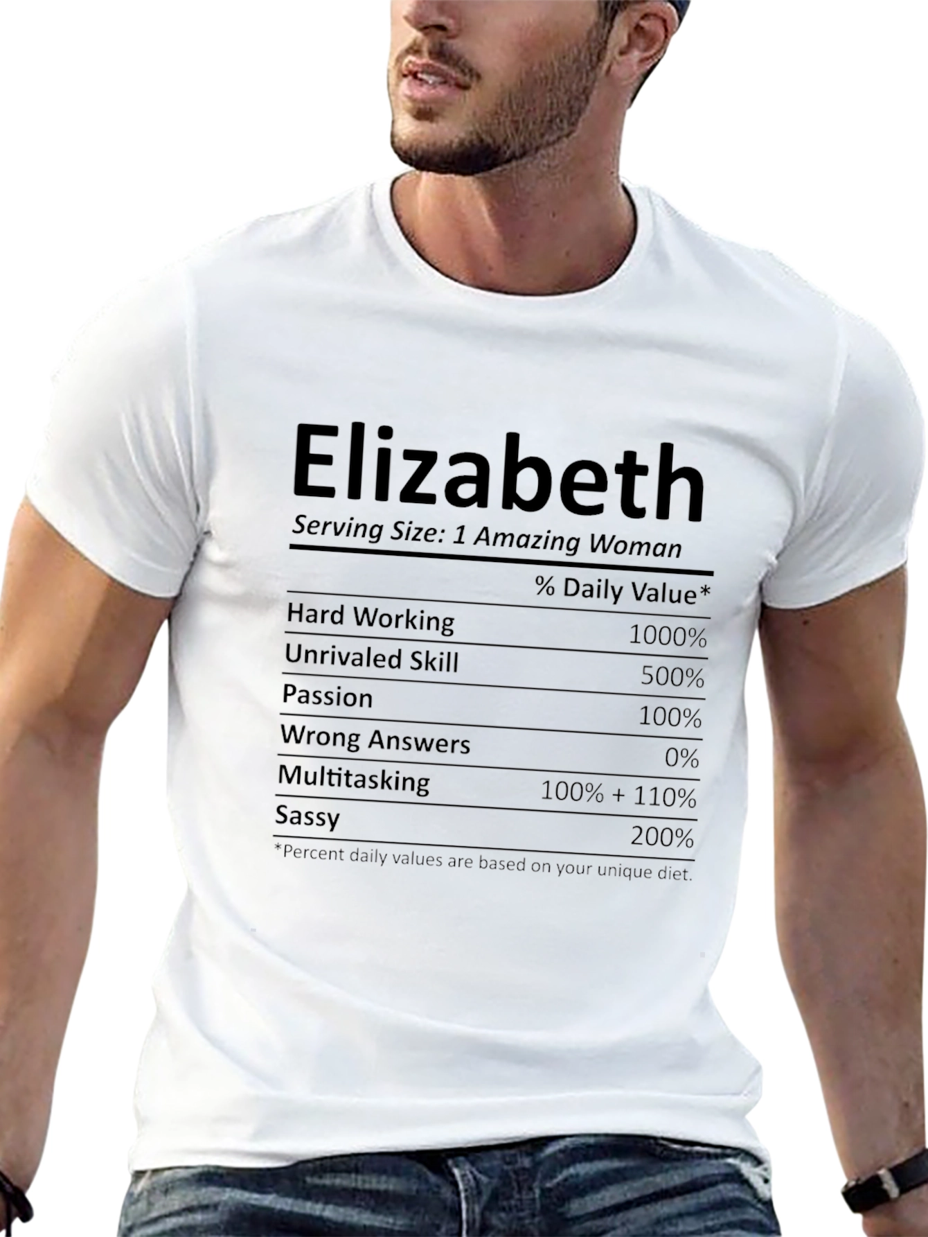 Elizabeth Amazing Woman Novelty T-Shirt