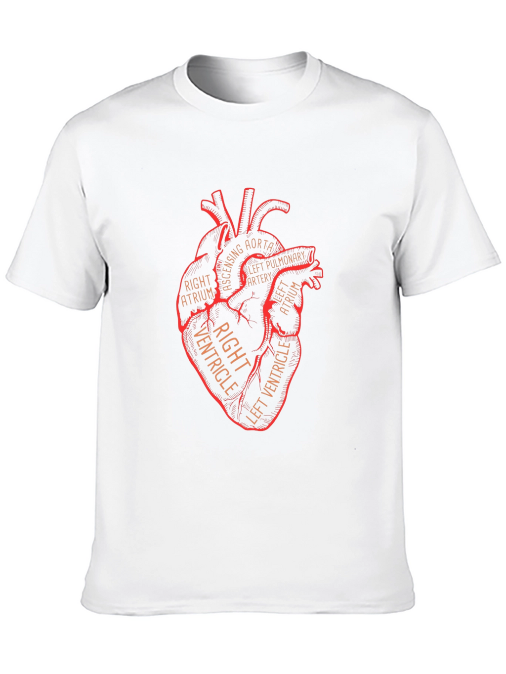 Anatomical Heart Graphic T-Shirt - Black