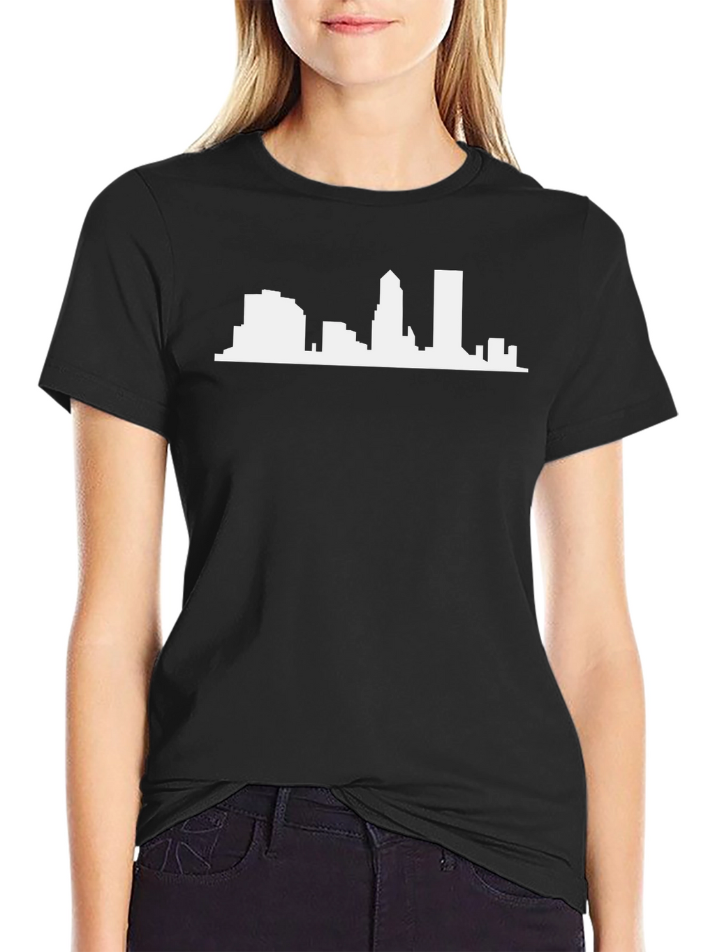City Skyline Graphic Tee - Black