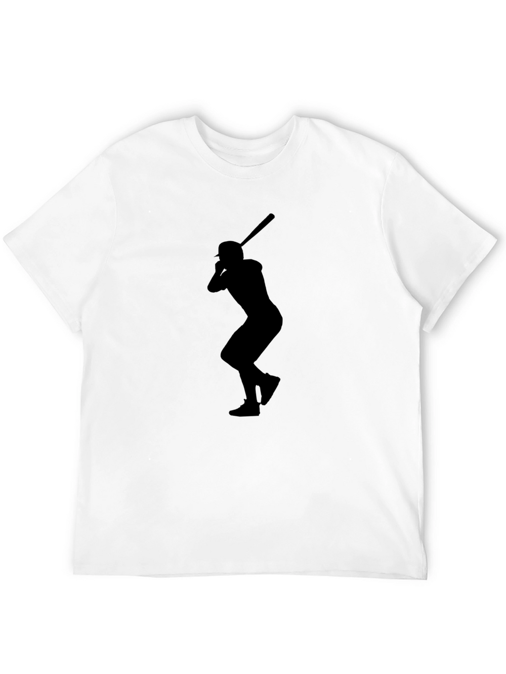 Baseball Player Silhouette Graphic Tee