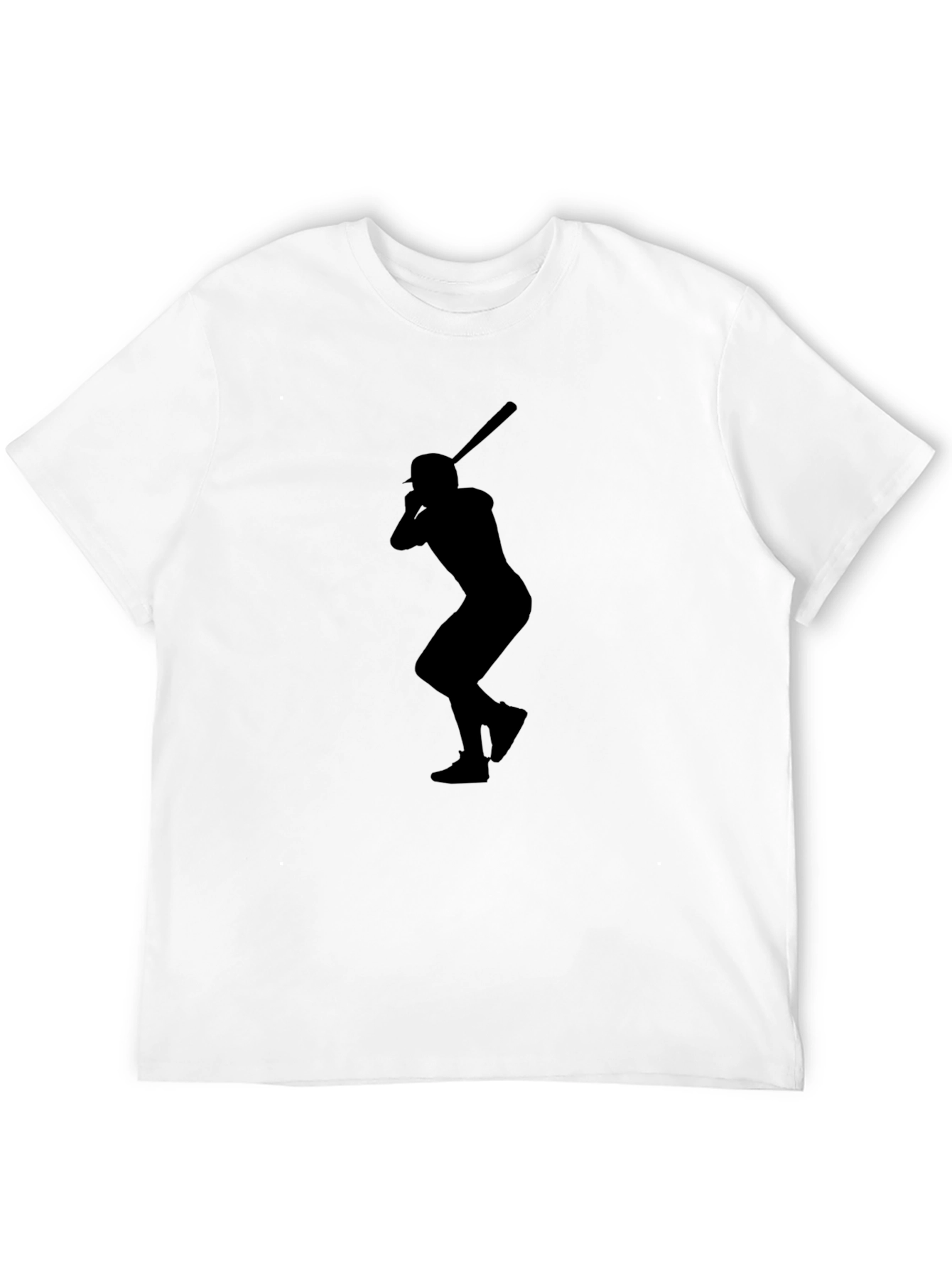 Baseball Player Silhouette Graphic Tee