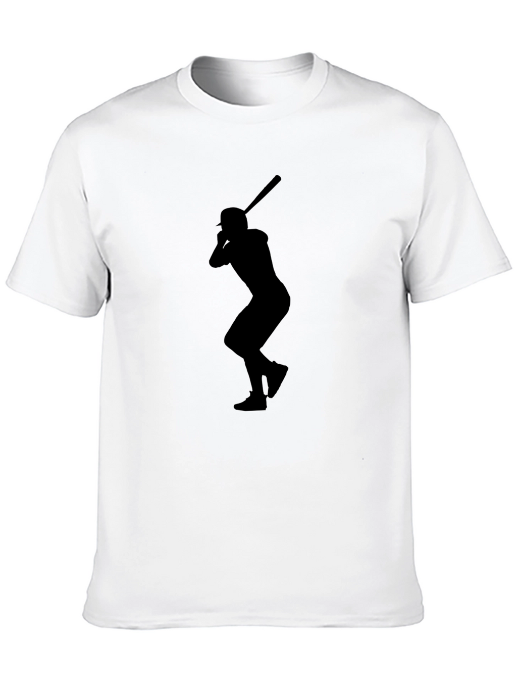 Baseball Player Silhouette Graphic Tee