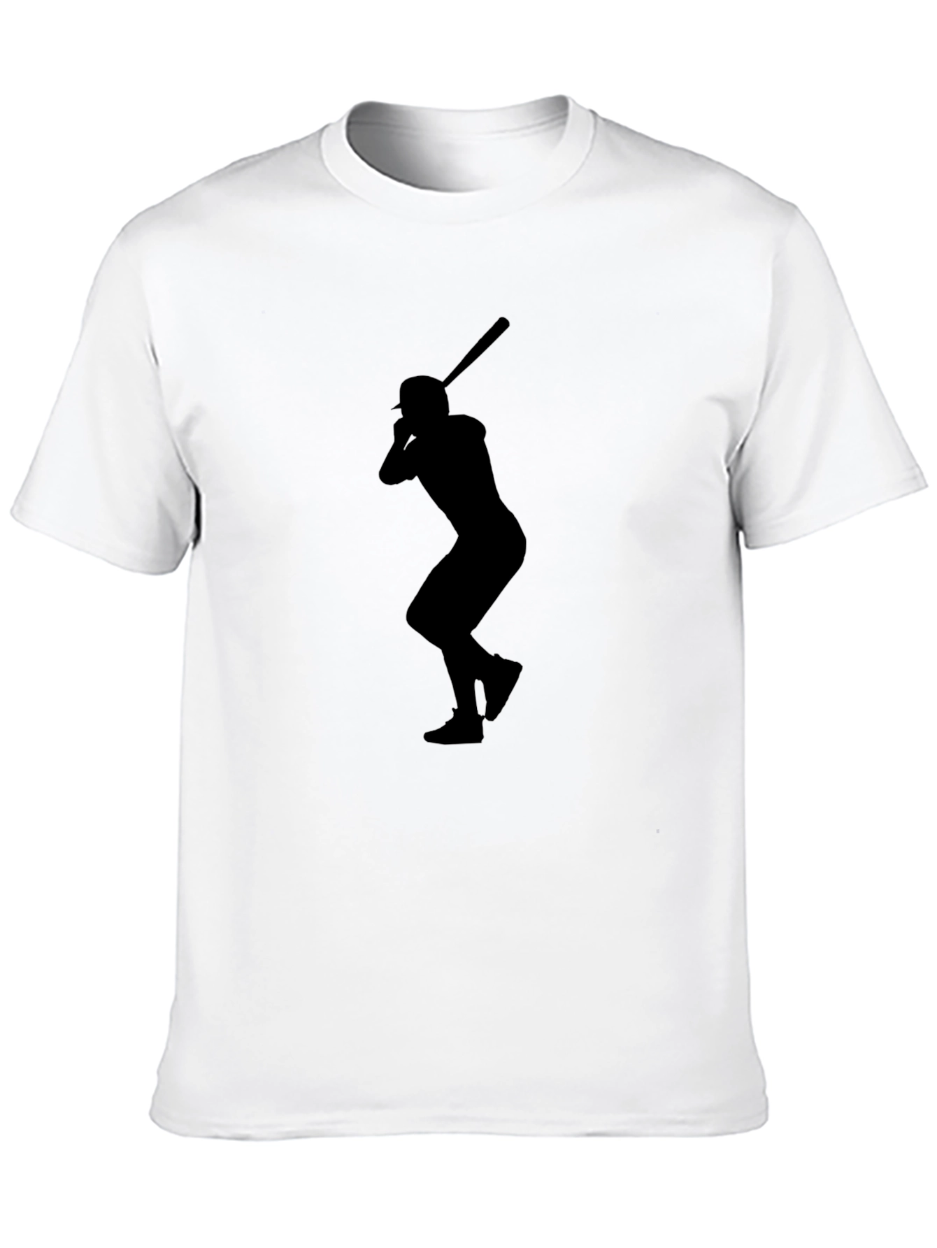 Baseball Player Silhouette Graphic Tee