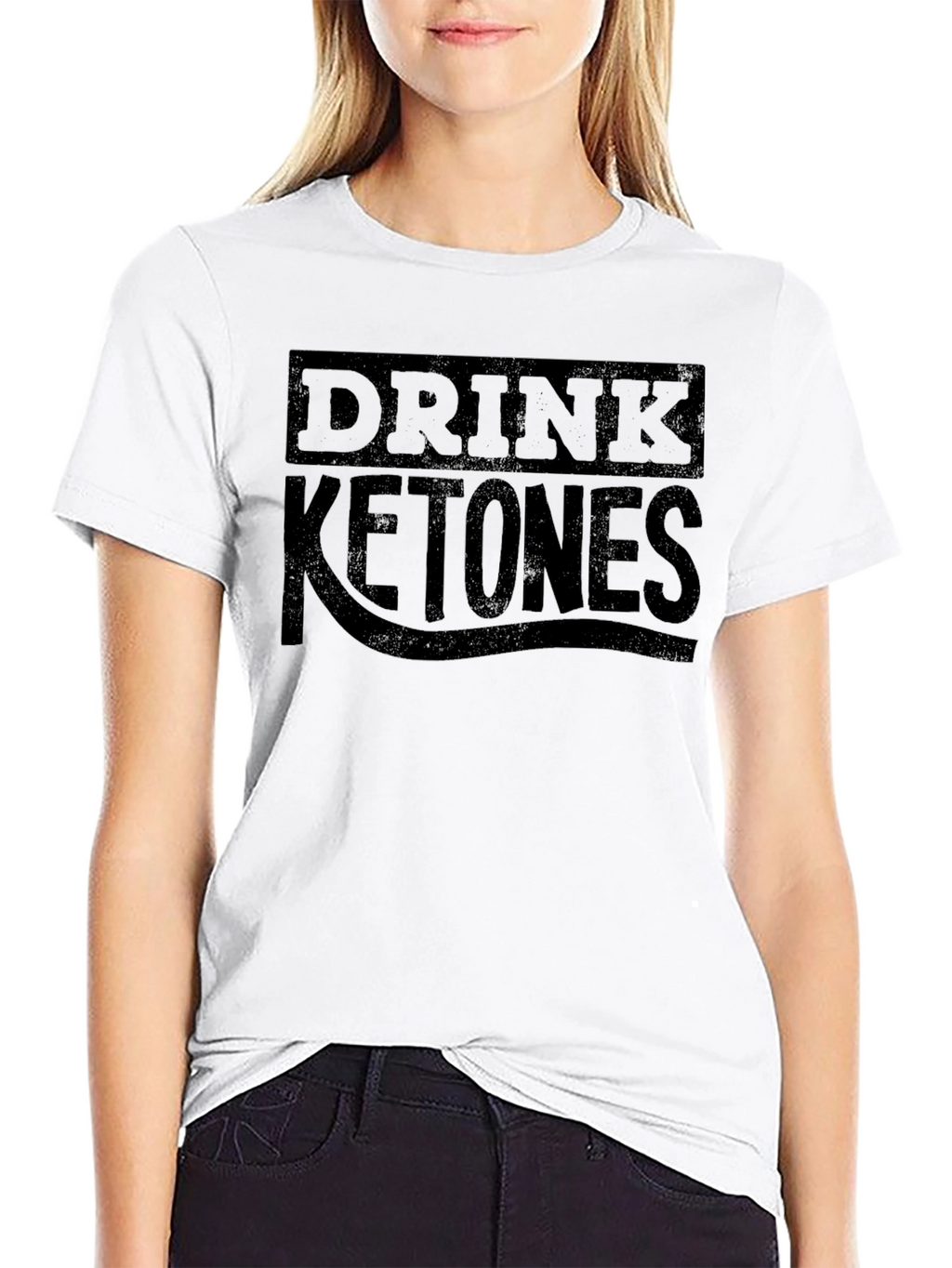 Drink Ketones Black Graphic T-Shirt