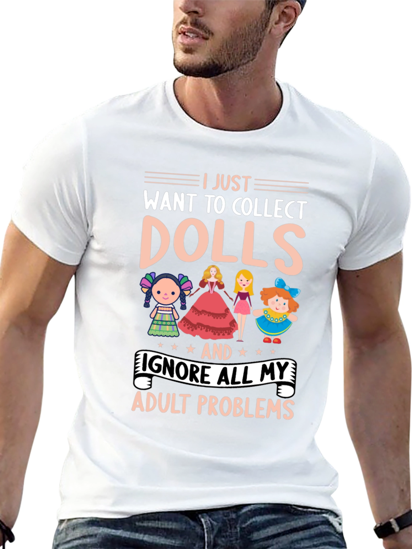 Doll Collector T-Shirt - Ignore Adult Problems