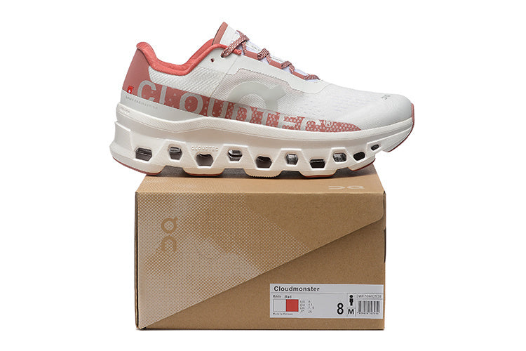 On Running Cloudmonster Sneakers White | Red (Year of the Dragon Limited Edition)