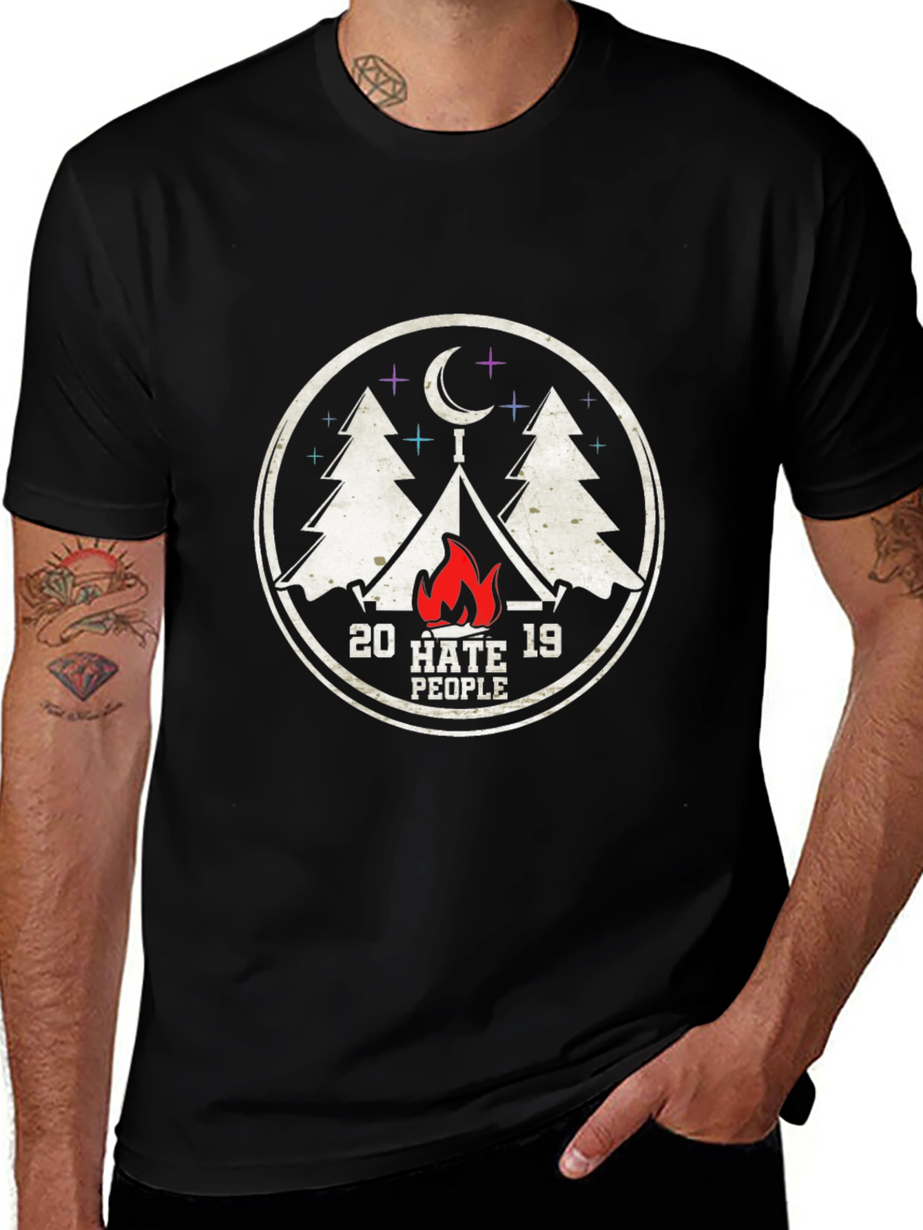 20 Hate 19 People Camping T-Shirt