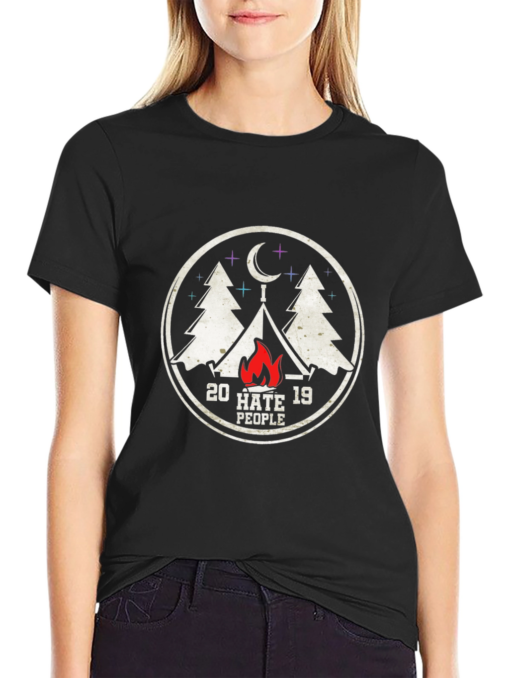 20 Hate 19 People Camping T-Shirt