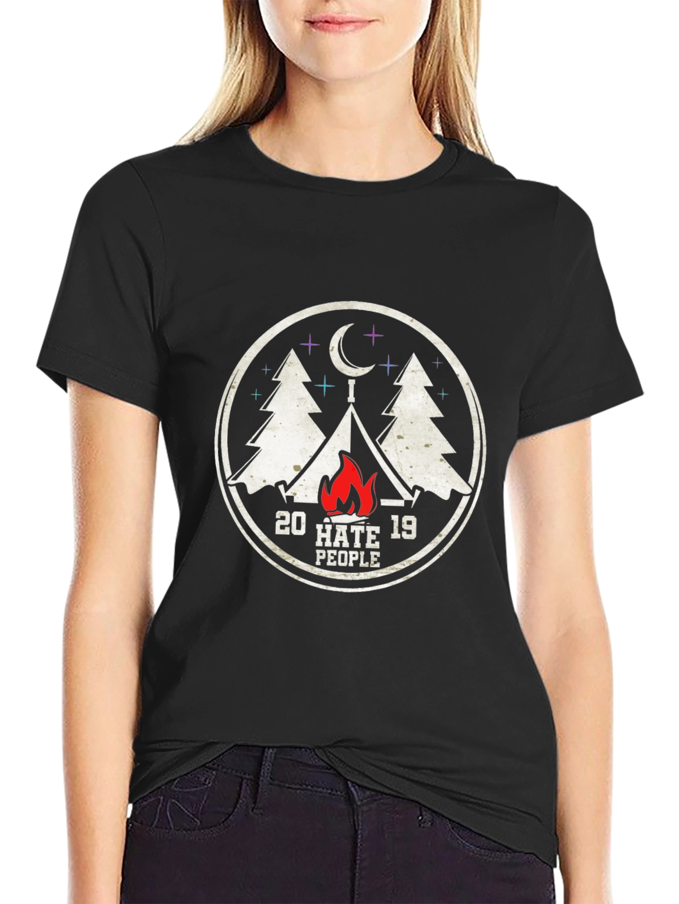 20 Hate 19 People Camping T-Shirt