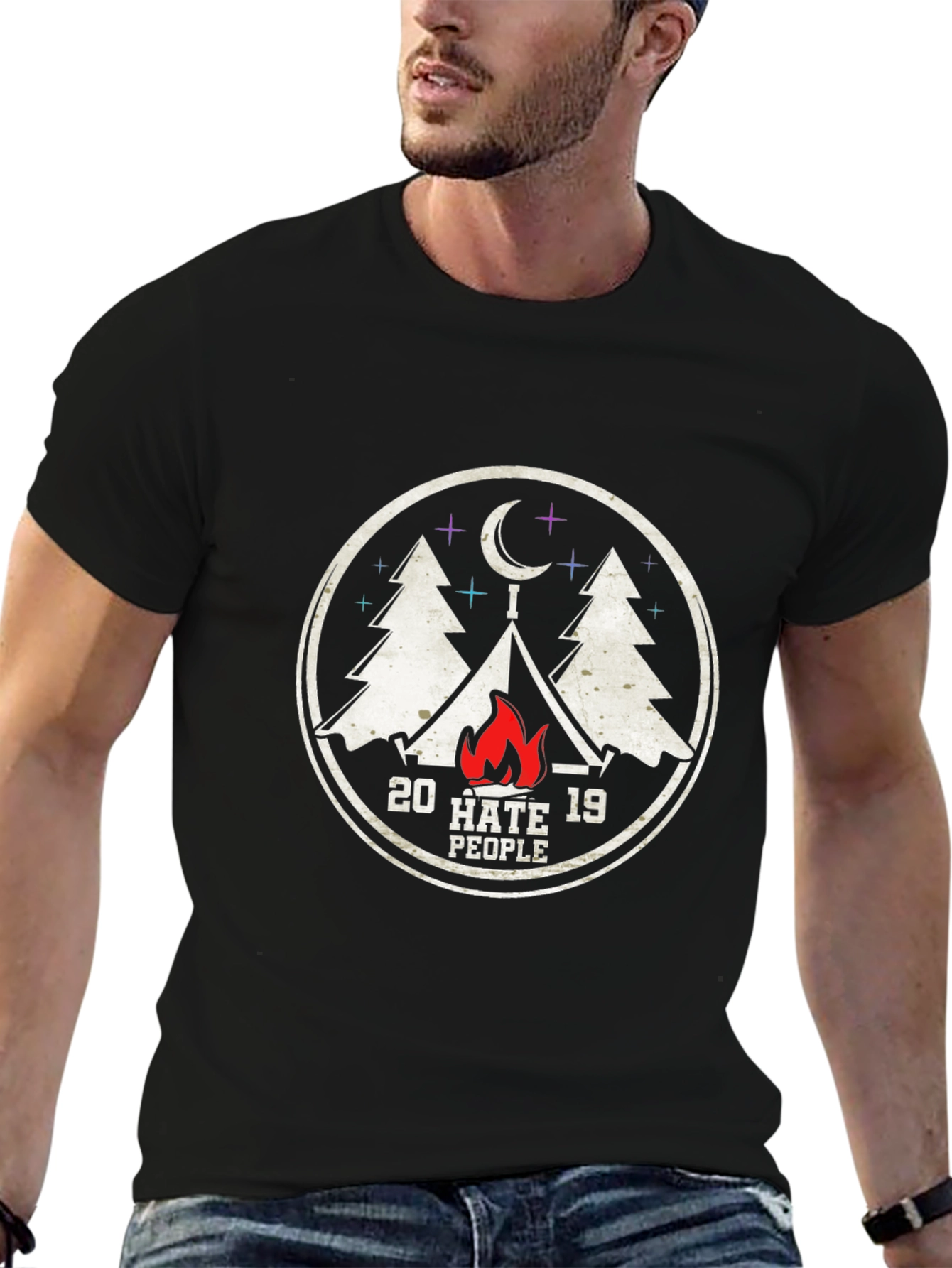 20 Hate 19 People Camping T-Shirt