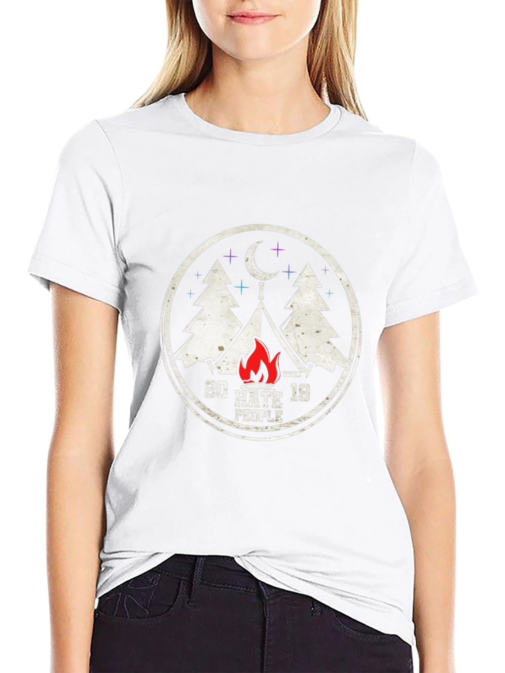 20 Hate 19 People Camping T-Shirt
