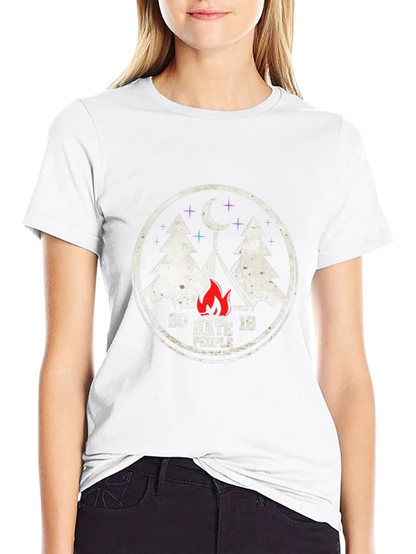 20 Hate 19 People Camping T-Shirt